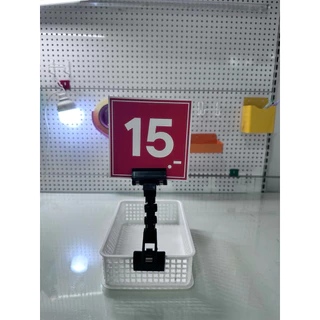 ขาหนีบป้าย ที่หนีบป้ายราคาสินค้า ปรับมุมได้ คลิปหนีบป้ายโชว์ราคา ใช้งานง่าย ตัวหนีบป้าย
