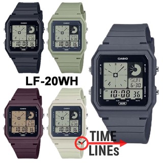 !!ประกันพร้อมกล่อง CMG!! CASIO รุ่น LF-20W นาฬิกาข้อมือ ใส่ได้ทั้งผู้ชายและผู้หญิง นาฬิกาทรงสี่เหลียม ฟังชั่นครบ วินเทจ