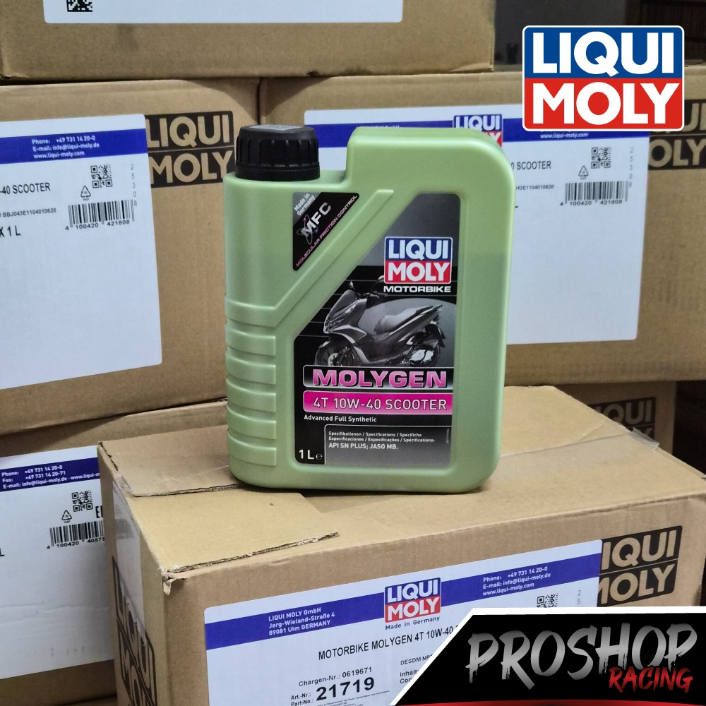 น้ำมันเครื่อง Liqui Moly Gen 4T 10W40 Scooter  ปริมาณ 1L น้ำมันเครื่องสังเคราะห์แท้ 100%