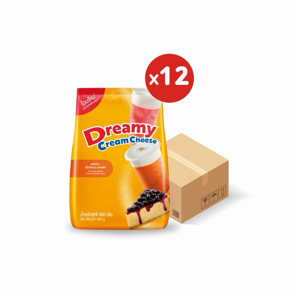 Dreamy Cream Cheese Powder ผงครีมชีส ขนาด 400 กรัม (แพ็ก 12 ยกลัง)