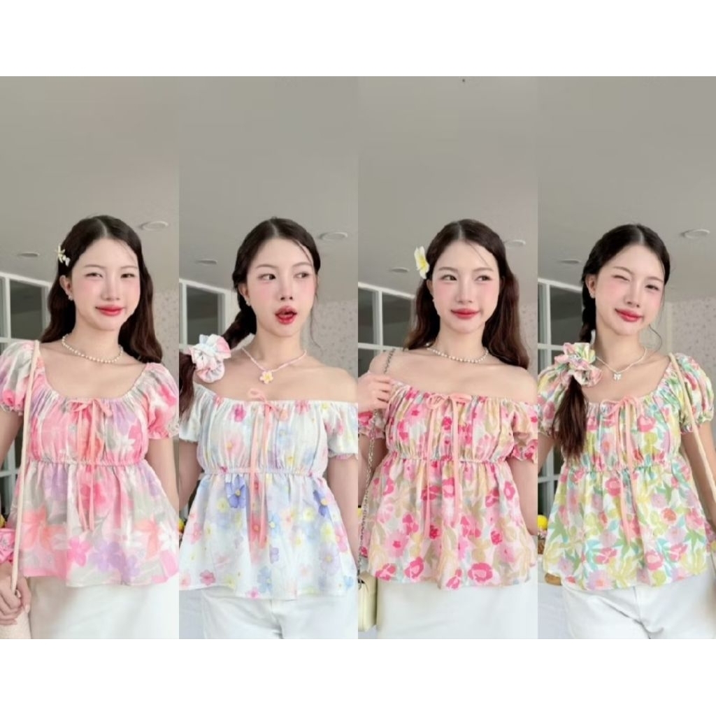 เสื้อลายชมพูเข้ม ป้ายProd มือ1