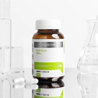 Mortiw FOS Plus ไฟเบอร์ 500mg พรีไบโอติก ช่วยดูแลลำไส้ ขับถ่ายดี ลำไส้สมดุล 30 แคปซูล