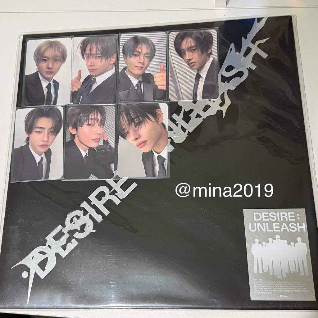 (ส่งฟรี) อัลบั้ม ENHYPEN - Desire Unleash Vinyl ไวนิล แกะแล้ว ของครบ