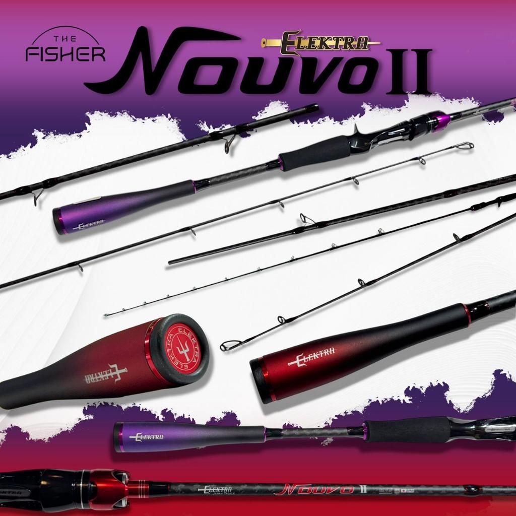 A02 คันเบ็ดตีเหยื่อปลอม Elektra รุ่น Nouvo II  (อิเล็กตร้า นูโว 2)  ขนาด 6.6 ฟุต ราคา ถูกที่สุด ดีลบีเคเค