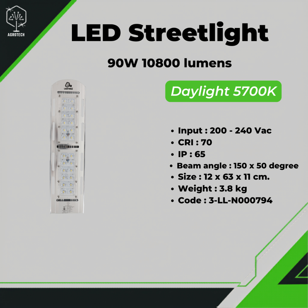 LED Street Light 5700K 90W 9900lm