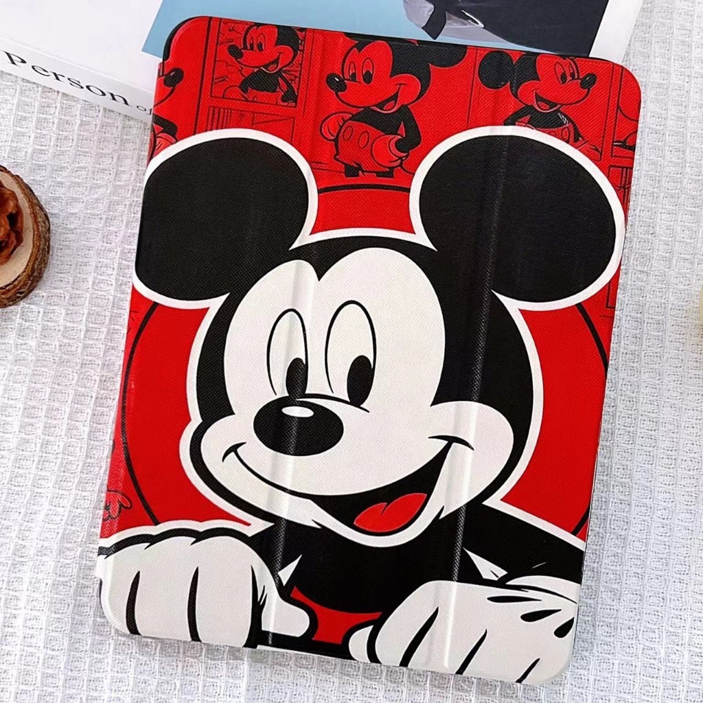 ส่งด่วน 1 วัน เคสสำหรับไอแพดงานฝาพับลายการ์ตูน รูปที่ 6