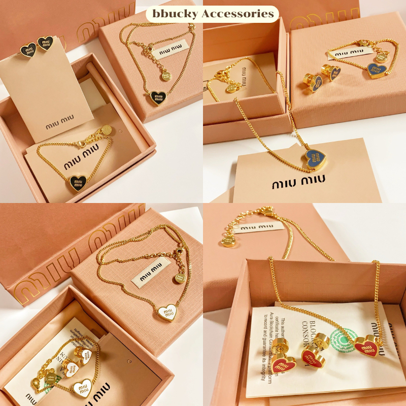 มัดรวม ต่างหู สร้อยคอ สร้อยข้อมือ M ที่ตัวแม่ตัวมัมต้องมี  ลูกคุณสุดๆ  ♡ - M13 M14 M15 -