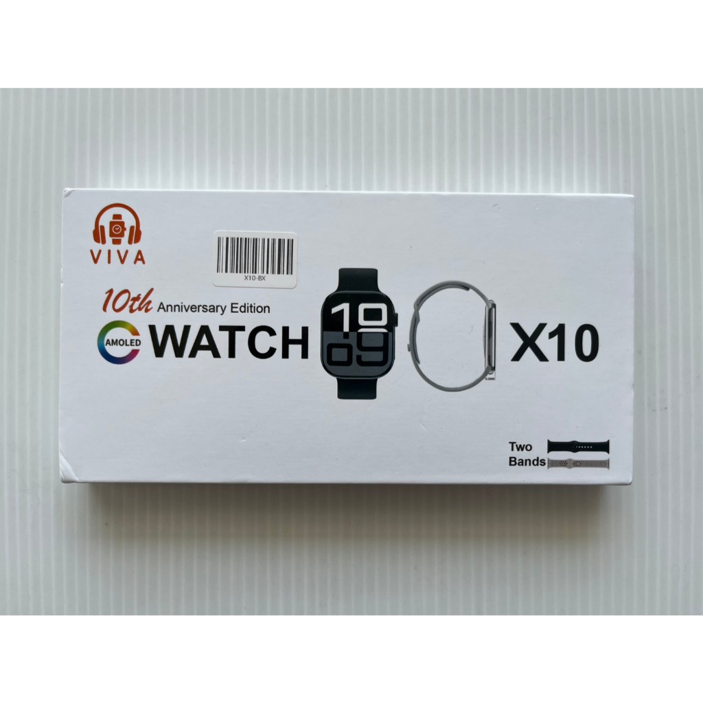 VIVA X10 Amoled Watch สมาร์ทวอทช์ หน้าจอสัมผัส 2 นิ้ว (สินค้าซื้อมารีวิวไม่ได้ใช้)