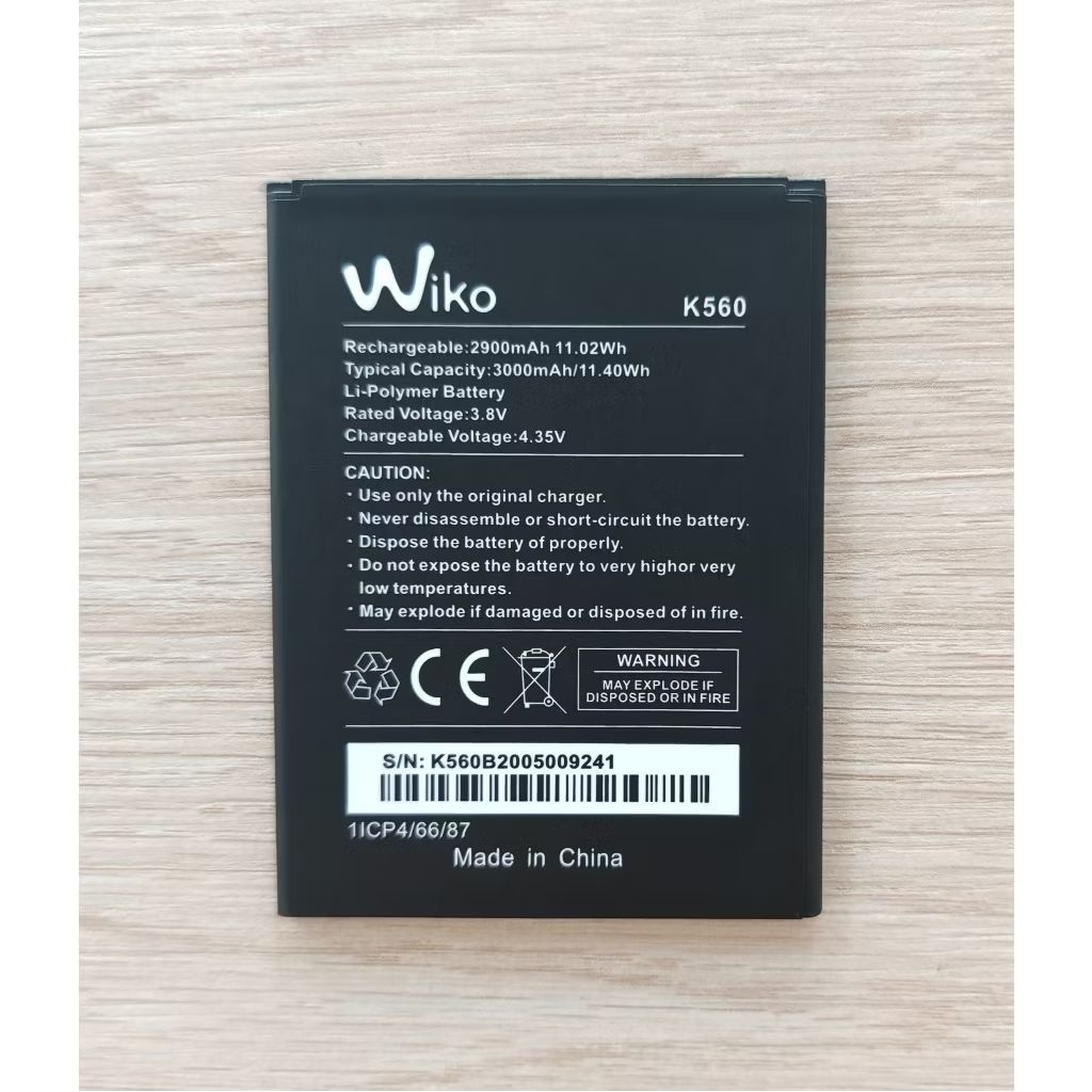 🏮 แบตเตอรี่ K560 สำหรับ Wiko Y61 / Wiko Y62 / Wiko Sunny 5