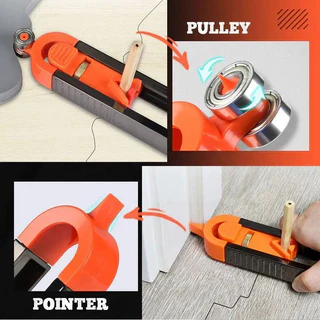 เกจวัดรูปทรง Contour Gauge เครื่องมือวัดรูปร่าง เครื่องมือทำสำเนารูปร่าง งานไม้ กระเบื้อง หินอ่อน วัดงานไม้ไม้บรรทัดโค้ง