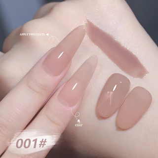 Nawoelite สีทาเล็บ เจลทาเล็บ ติดเล็บ เจลทาเล็บสีเนื้อสุขภาพ 6เฉดสีเนื้อ เนื้อเจลสุขภาพ ฟอกด้วย UV/LED เนื้อบางเบา