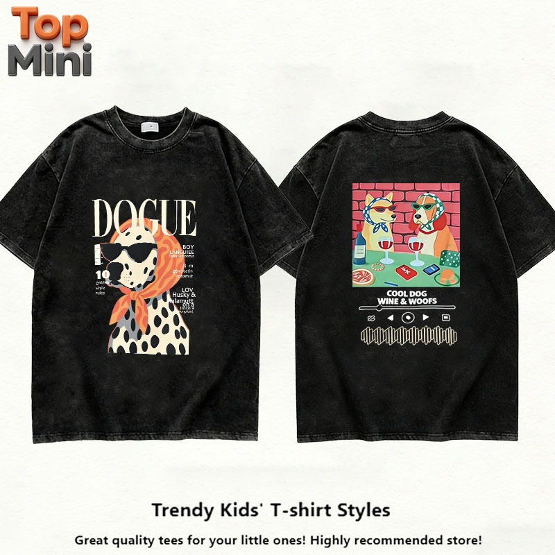(จัดส่งภายใน 24 ชั่วโมง) เสื้อยืดเด็ก (แขนสั้น)เสื้อยืดพิมพ์ลายสองด้าน ผ้าฝ้ายแท้ 100% จัดส่งจากกรุงเทพฯ