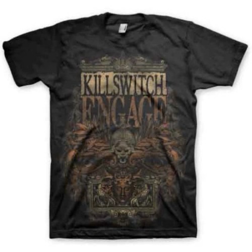เสื้อยืดวงKillswitch Engage ลายศิลปะสเกลล์วินเทจ สไตล์เมทัลคอร์ ร็อค สําหรับผู้ชายผู้หญิง ยูนิเซ็กซ์