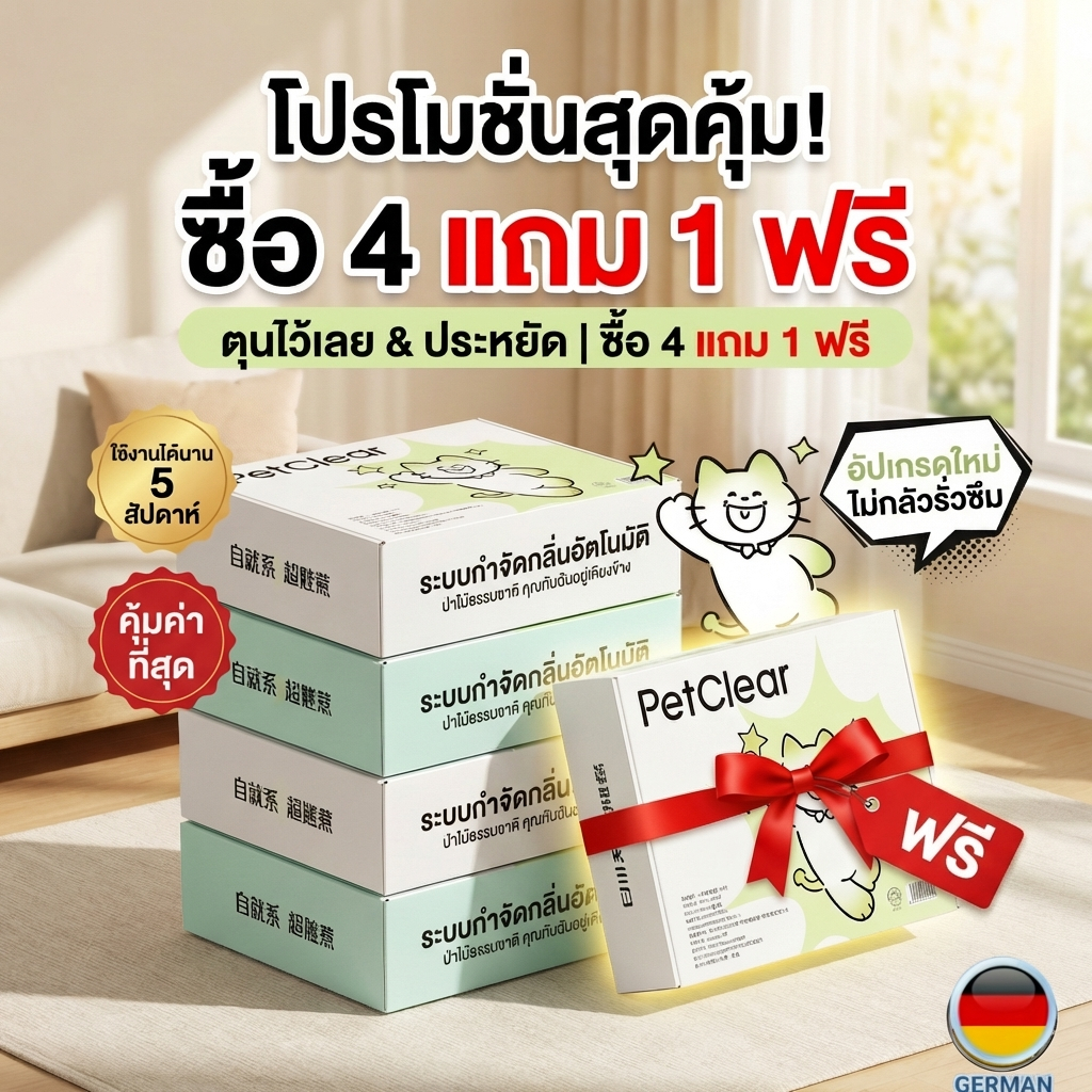 [ซื้อ 4 แถม 1] PetClear กระบะทรายแมวพกพา สำหรับเดินทาง แคมป์ปิ้ง ใช้แล้วทิ้งได้เลย