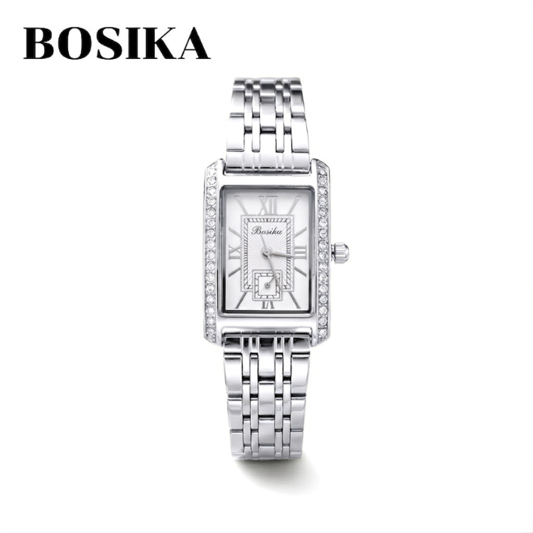 นาฬิกาข้อมือ BOSIKA สำหรับผู้หญิง สไตล์เรียบหรู รูปที่ 7