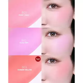 ( บลัช 1 ชิ้น ) บลัชบาเบล BABEL DELOONA - Mousse Dip Whipping Blush 3 กรัม บลัชมูส ผู้หญิง บลัช เครื่องสำอาง