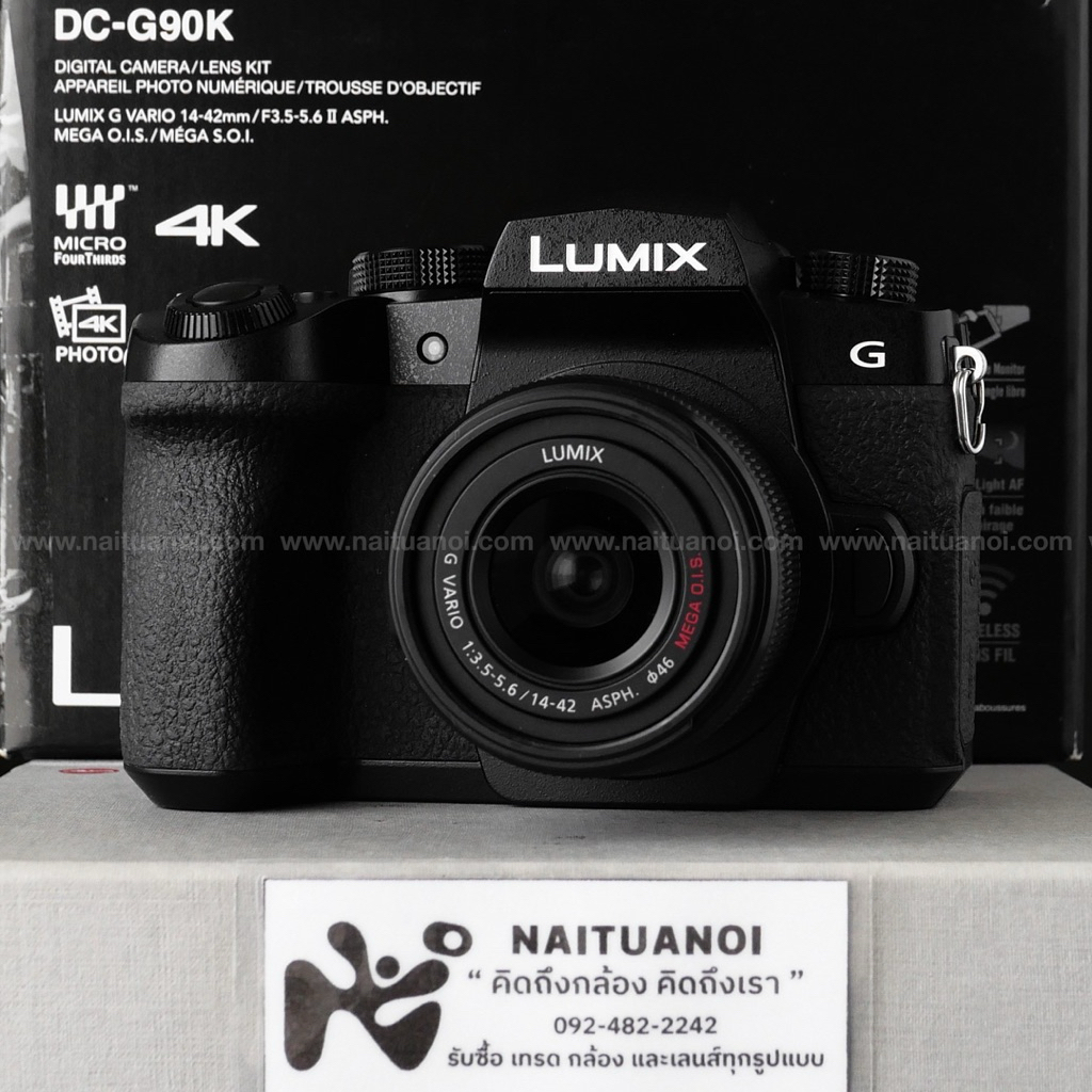 ( Used!! ) Lumix DC-G90K Black + Lumix G Vario 14-42 F3.5-5.6 ASPH Black < Like New >