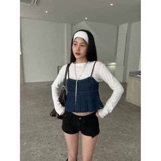 Feya top เสื้อสายเดียวยีนส์