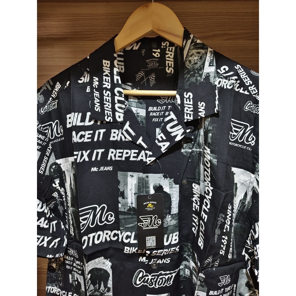เสื้อเชิ้ต Mc Jeans คอลเลกชันพิเศษ Mc Biker Series (ปี 2024) #ของแท้ 💯 #ป้ายห้อย #เสื้อเชิ๊ตXL
