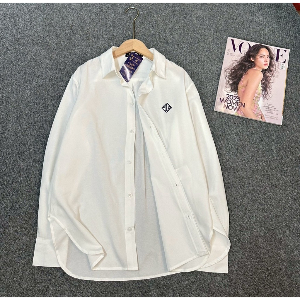POLO Shirt เสื้อเชิร์ตสีขาว ผ้า Poplin งานสวยมาก – โปรปัง