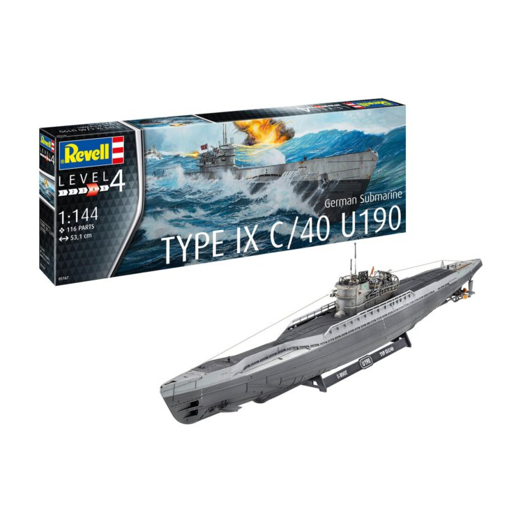 1/144 German Submarine WW2 Type IXC/40(U190) #05167 Revell