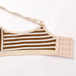 2025-ลายทางล่าสุดเสื้อในให้นม ทรง 3D ลายริ้ว ทรงสวย เก็บเนื้อ เปิดให้นมได้ 2 แบบ 36-42BC