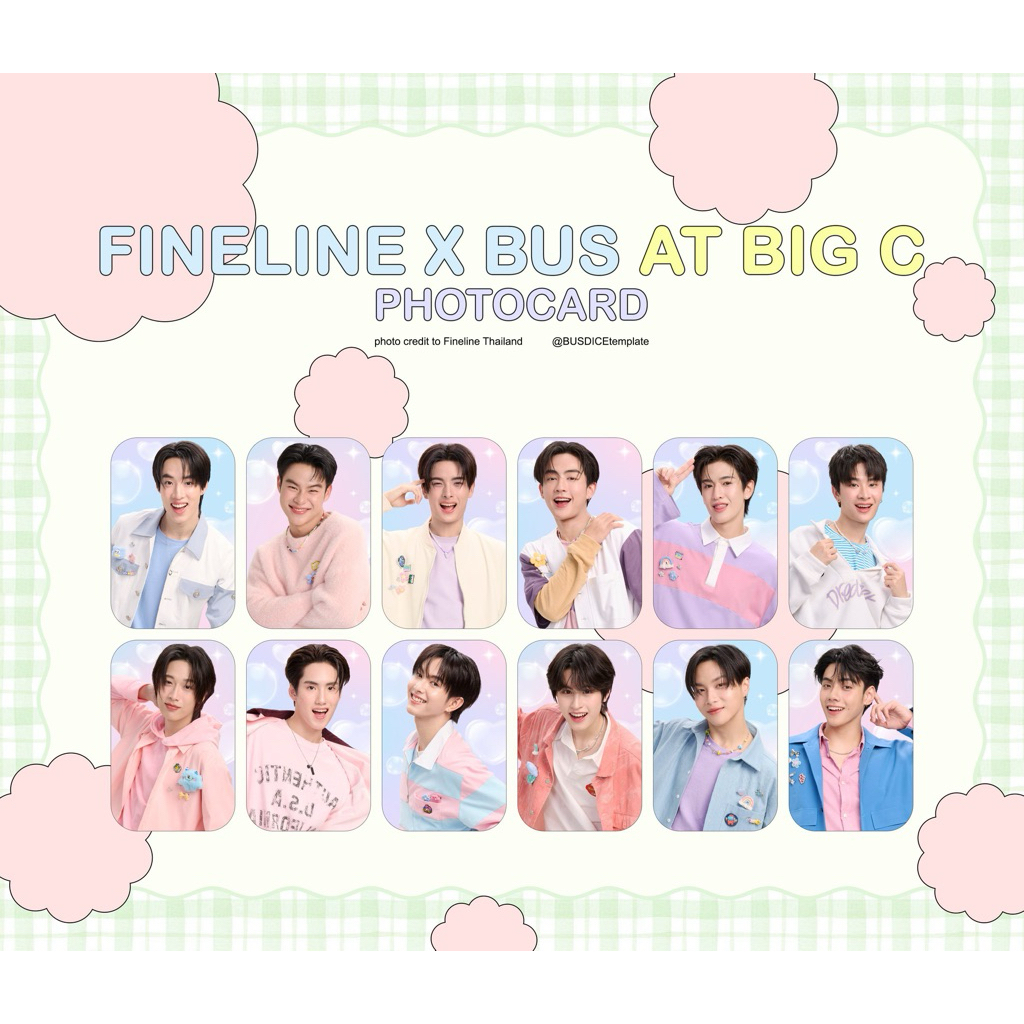 Fineline x BUS Photocard | การ์ดไฟน์ไลน์บัส การ์ดไฟน์ไลน์xบัส