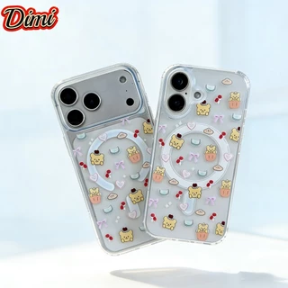 เคสใสชาร์จได้ เคสใสลายการ์ตูน for iPhone 11 12 13 14 15 16 17 pro max 17promax 16promax 15promax 16plus 15plus 14plus