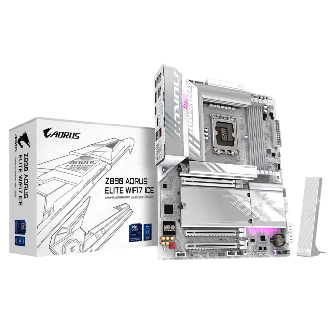 MAINBOARD (เมนบอร์ด) Gigabyte Z890 AORUS ELITE WIFI7 ICE LGA1851 DDR5 ATX