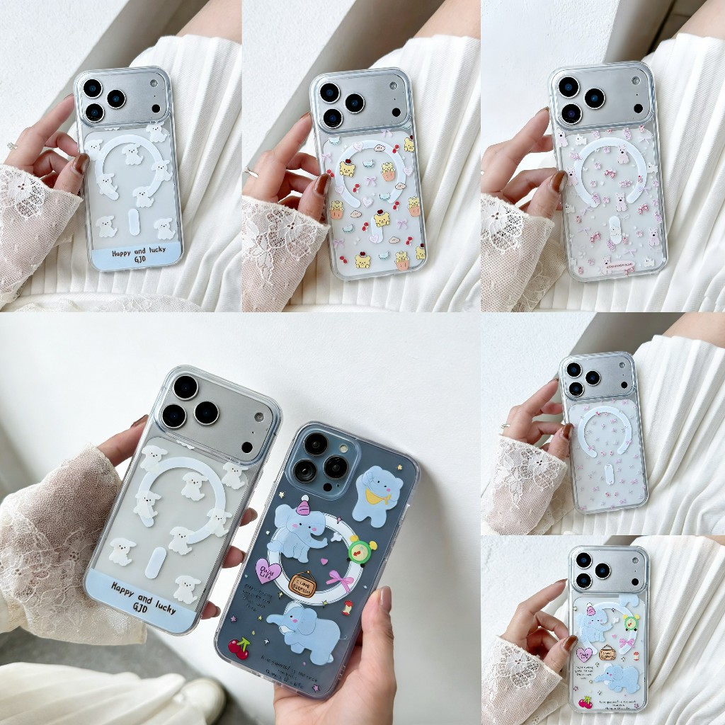 🔥มาใหม่ เคสใสชาร์จได้ เคสใสลายการ์ตูน for iPhone 17 16 15 14 12 13 11 17promax 16promax 15promax 16plus 15plus 14plus