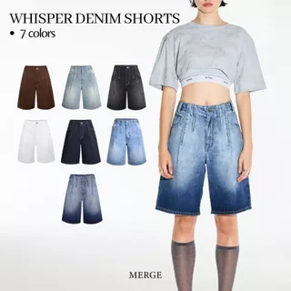 Merge Official - Whisper Denim Shorts (พร้อมส่ง)