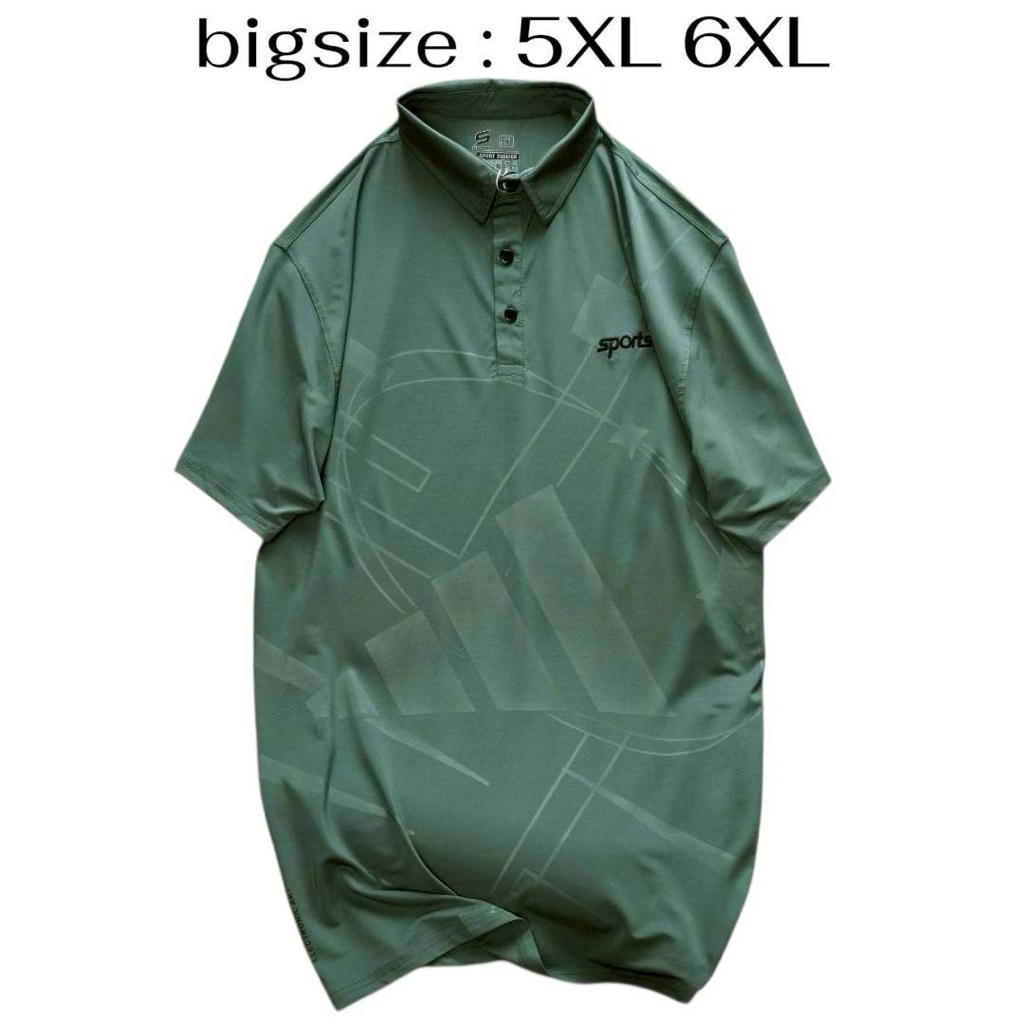 เสื้อโปโลคอปกรุ่นsportsไซส์ใหญ่5XL6XL