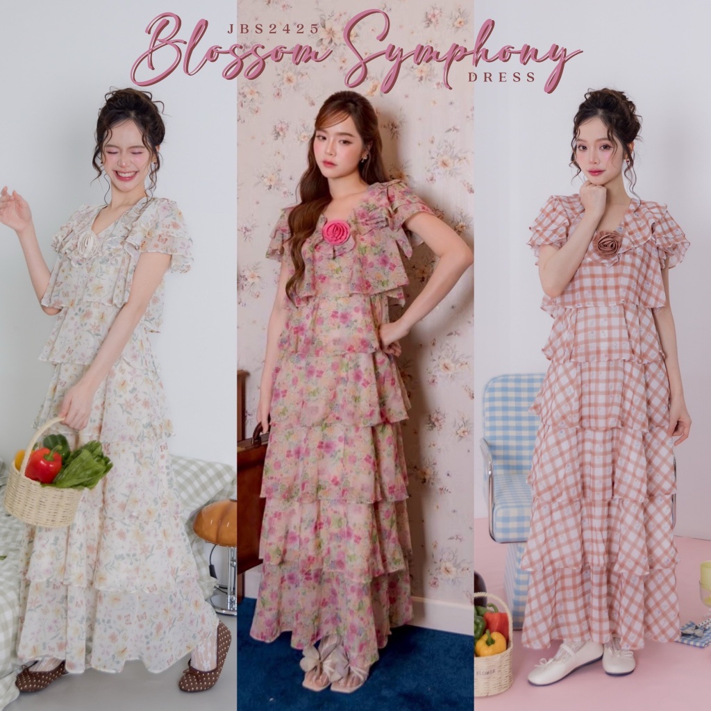 #JBS2425 Blossom Symphony Dress Joobs studio
