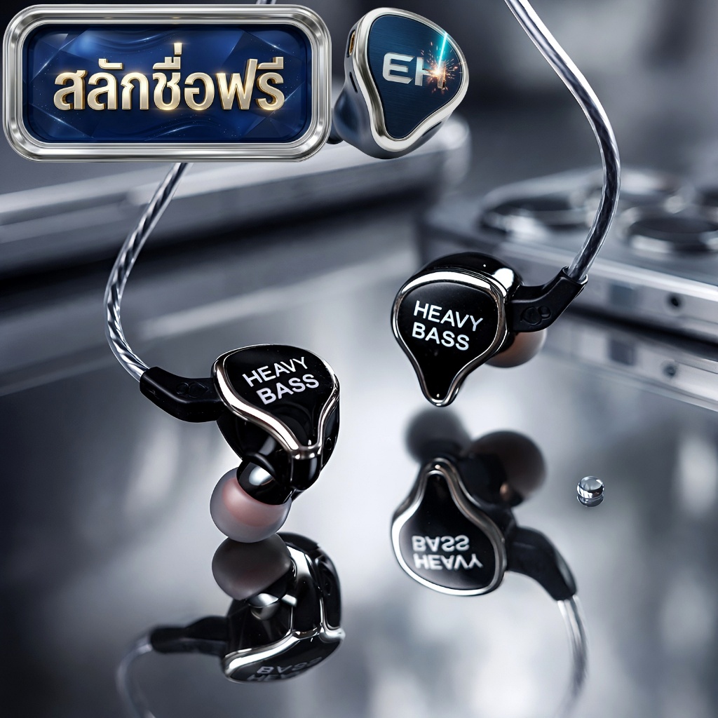 [สลักชื่อฟรี] หูฟัง In-Ear รุ่น จารึก ONE เบสหนัก เสียงใส 3.5mm / Type-C - Elite BASS
