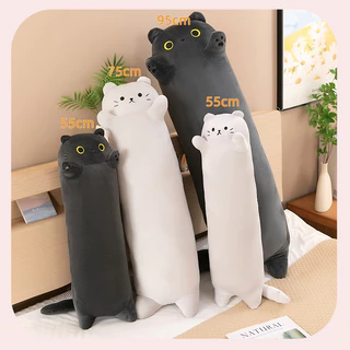 ตุ๊กตาแมวน่ารัก ตุ๊กตาหมอนรูปแมวดำ ขนาด 75 /95/125ซม. เหมาะสำหรับตกแต่งห้อง และเป็นของขวัญที่ยอดเยี่ยม