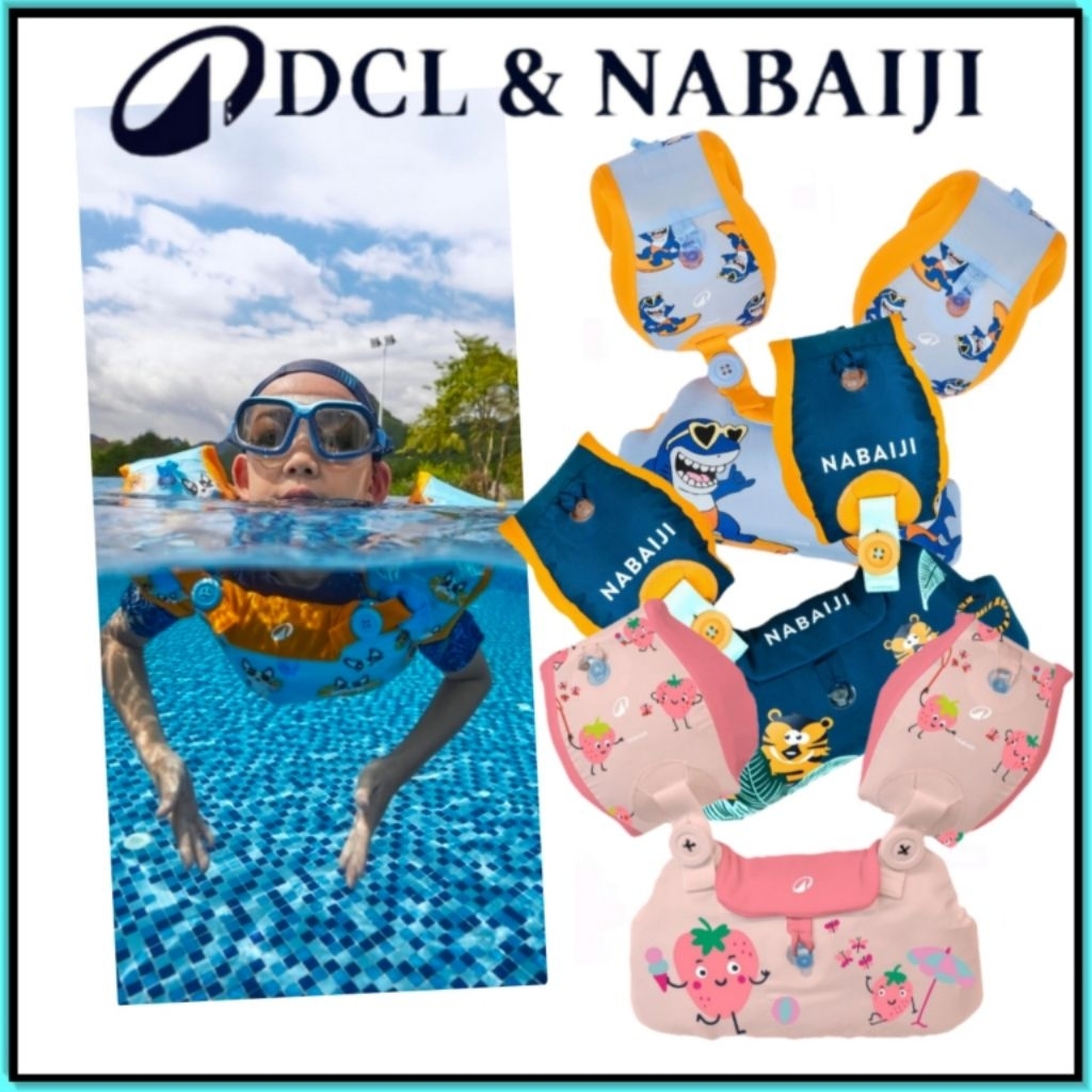 ของแท้🔥 ห่วงยางสวมแขน ห่วงยางว่ายน้ำ เสื้อชูชีพสำหรับเด็ก Nabaiji