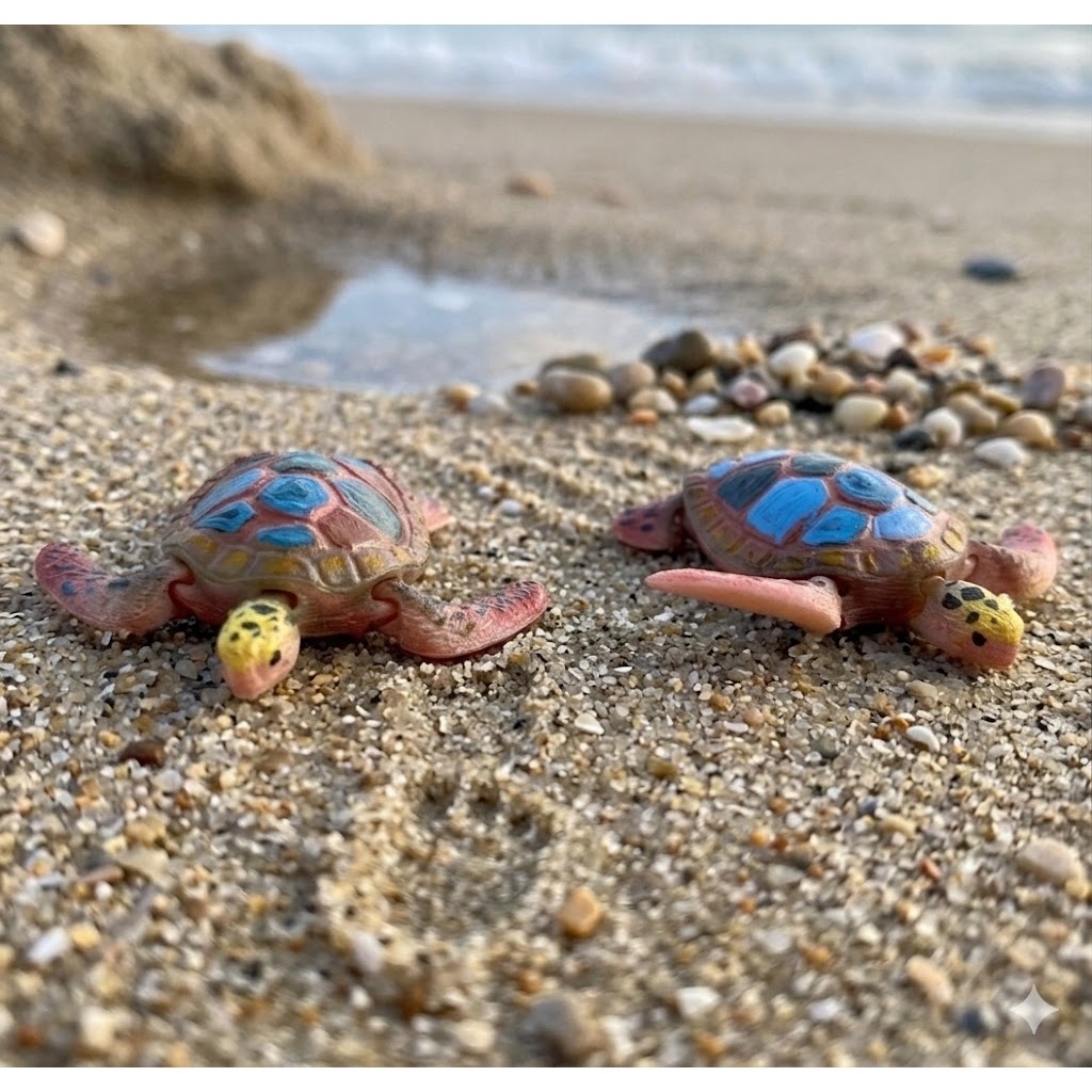 Articulated Mini Turtle – Movable 3D Printed Figure