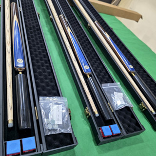 ไม้สนุ๊กเกอร์ชุด กล่อง + ของแถมไม้คิว น้ำเงิน SLP