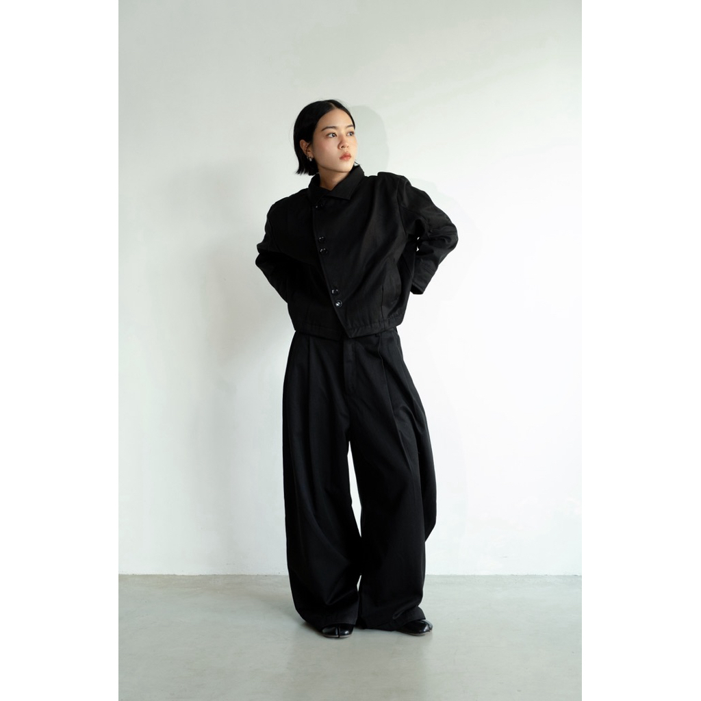 Summerry - Mave set เสื้อแจ็คเก็ต และ กางเกงขายาวทรงหลวม Baggy