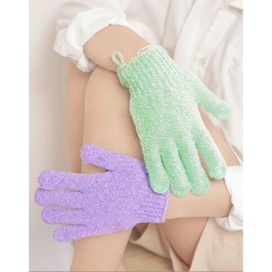 barari ถุงมืออาบน้ำ ตีฟอง  Foaming Bath Glove ถุงมือทำฟอง ช่วยผลัดเซลล์ผิว รูปที่ 5