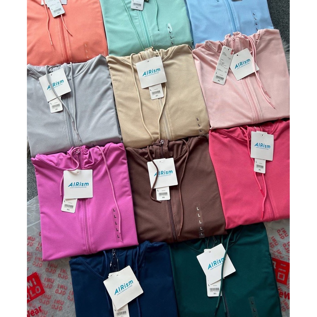 เสื้อแขนยาวกันยูวี Uniqlo UV งานแท้ สีสวยๆๆเพียบบ