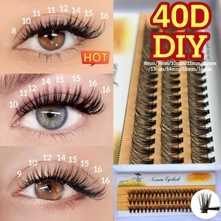 ขนตาปลอม ต่อขนตาปลอม ขนตาธรรมชาติ ขนตาต่อ 3D/40D ขนาด 8-16mm ชุดขนตาปลอม สําหรับแต่งหน้า แบบหนา สําหรับต่อขนตา