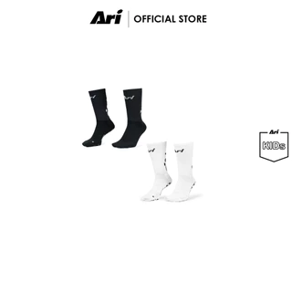 (สินค้าเด็ก) ARI KIDS HEX GRIP CREW SOCKS - ถุงเท้าครึ่งแข้ง เด็ก อาริ HEX GRIP