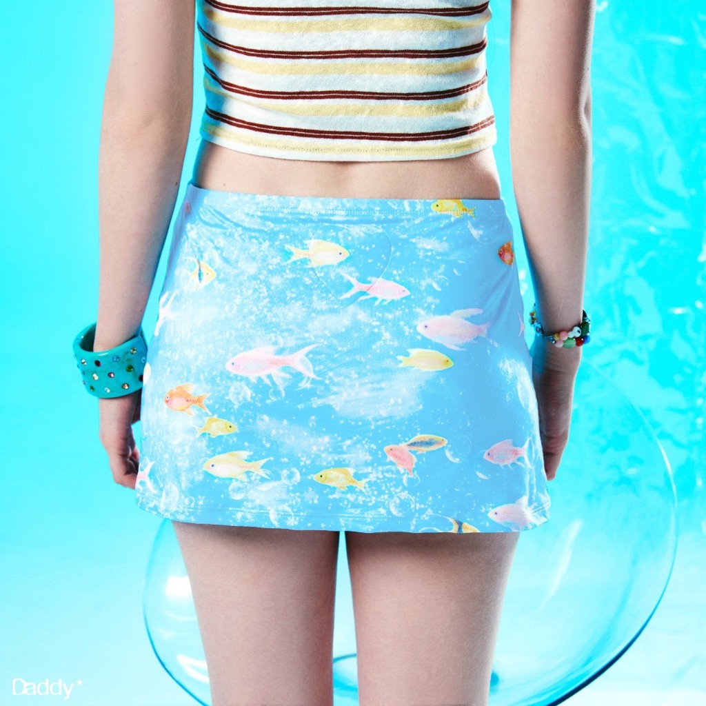 DADDY ( LGS ) | Fish Tank Tank Skirt กระโปรง ลาย fish tank สุดน่ารัก