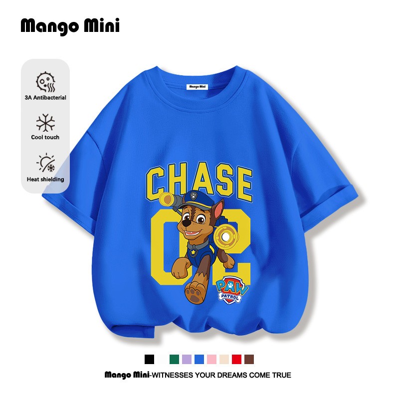 เสื้อยืดเด็ก PAW Patrol ผ้านุ่มใส่สบาย เสื้อยืดแขนสั้น 2026สินค้าใหม่! (จัดส่งตลอด 24 ชั่วโมง)
