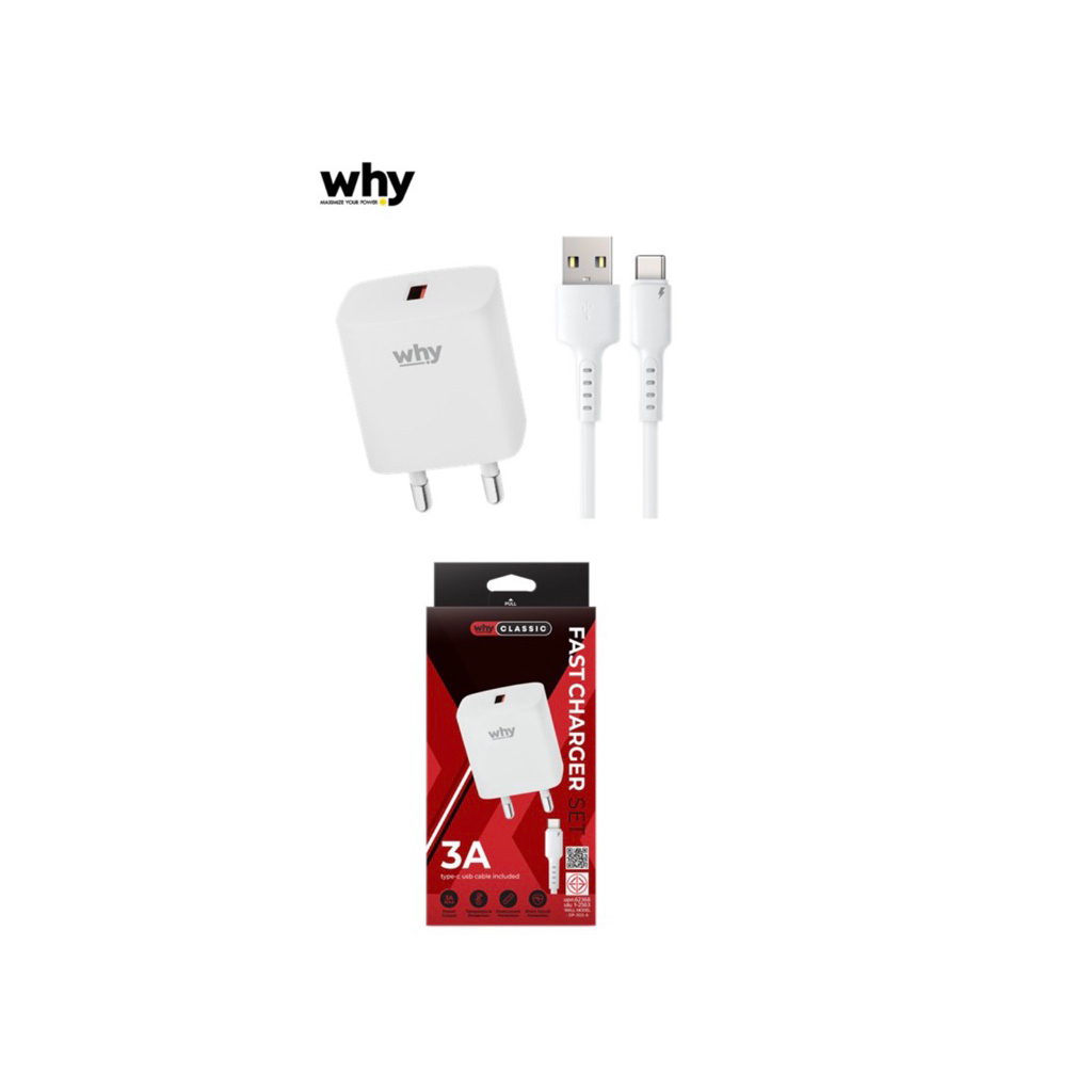 Why หัว+สายชาร์จ TYPE-C USB 3A MAX OUTPUT⚡⚡ ส่งด่วน⚡⚡
