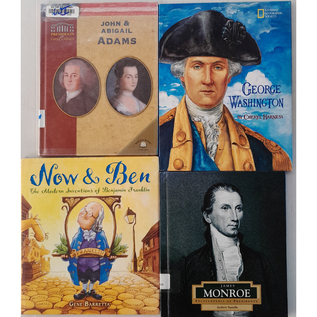 kh101 John Adams, Benjamin Franklin, George Washington, James Monroe หนังสือมือสอง ปกแข็ง ความรู้