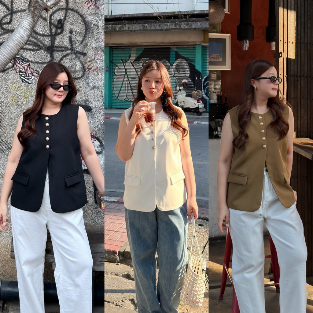 (❤️อกถึง 51") Posh Piece Blazer เบลเซอร์สาวอวบ เสื้อสาวอวบ
