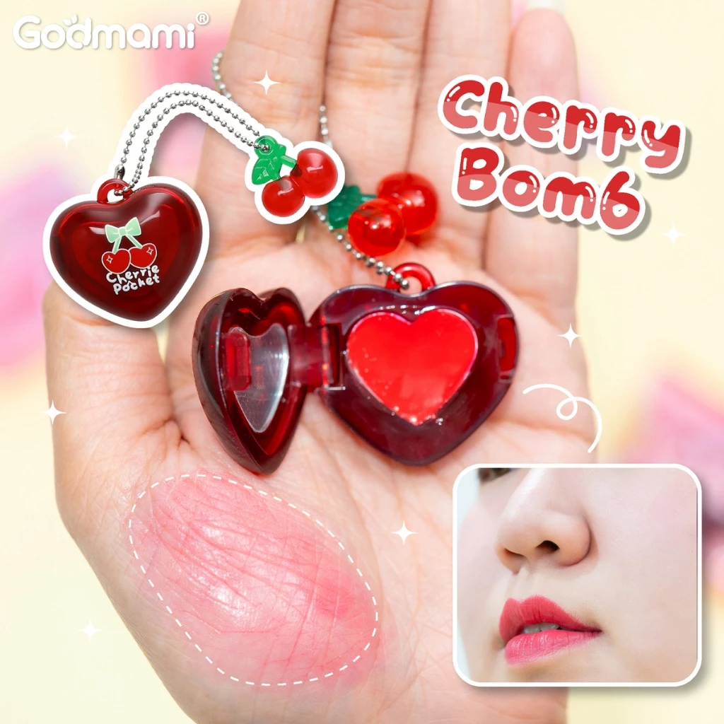 Godmami บลัชจิ๋ว Cherrie Pocket Lip & Blush thumbnail 9