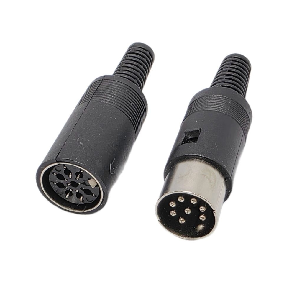 (1 ตัว)ปลั๊ก DIN 8 Pin ,แจ็คตัวผู้, ตัวเมีย 8 pin ,Din Connector 8 pin